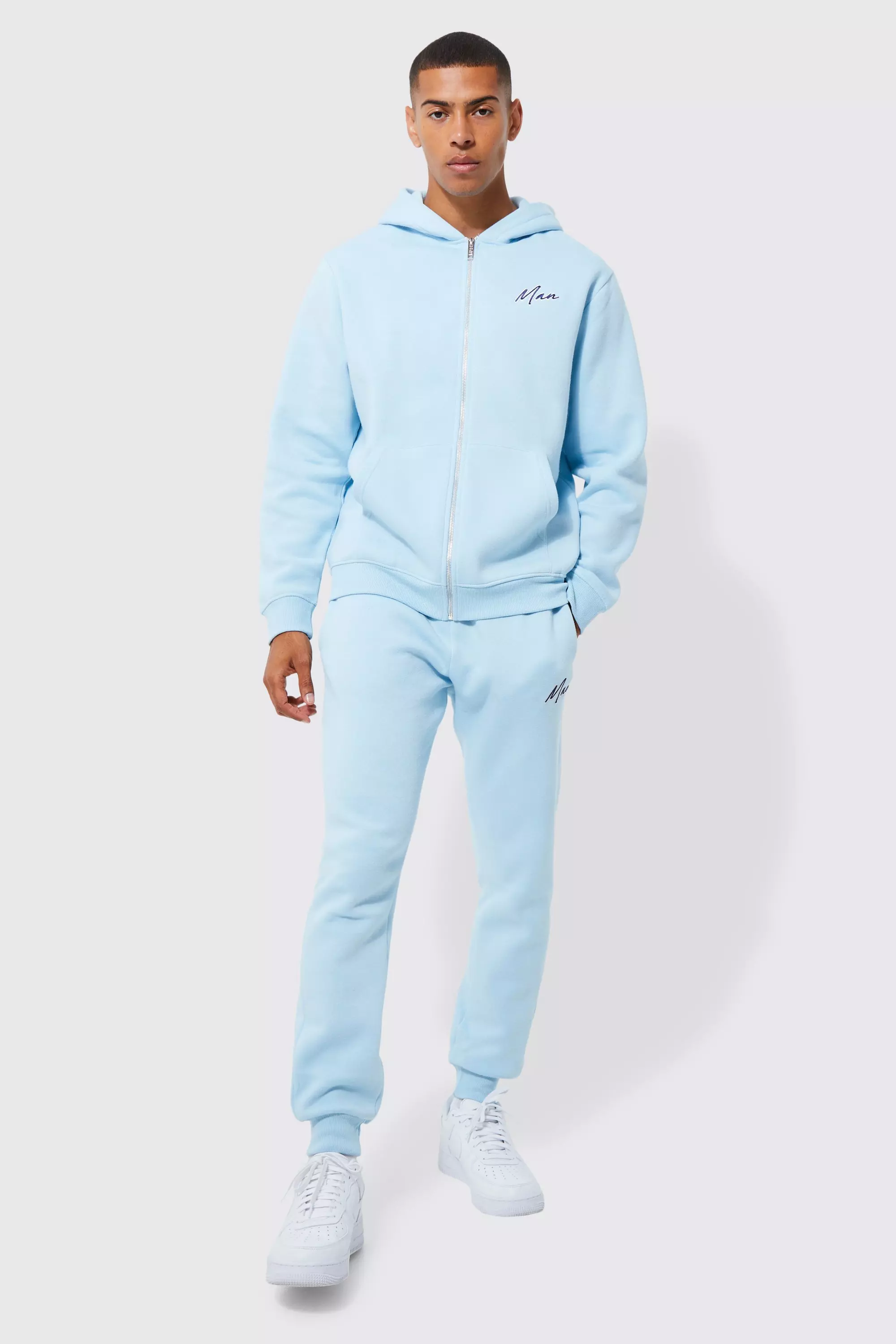 Baby blue cheap tracksuit mens